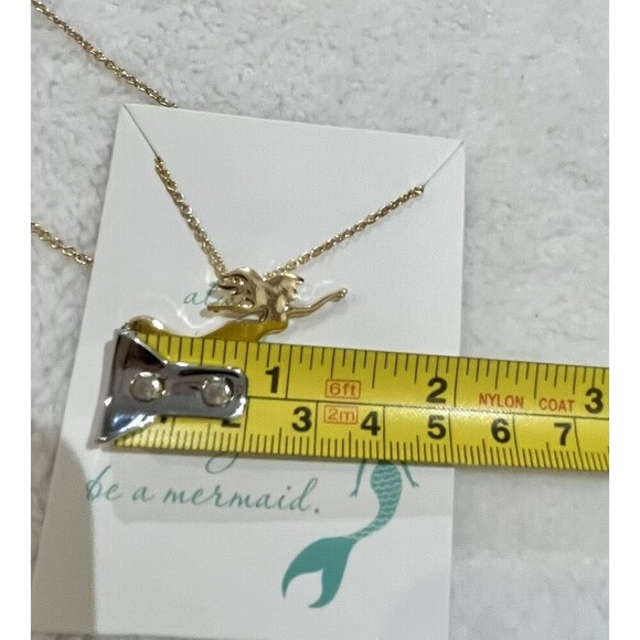 Unbranded Mermaid Gold Tone Pendent Necklace 17~19.5in - Picture 3 of 7